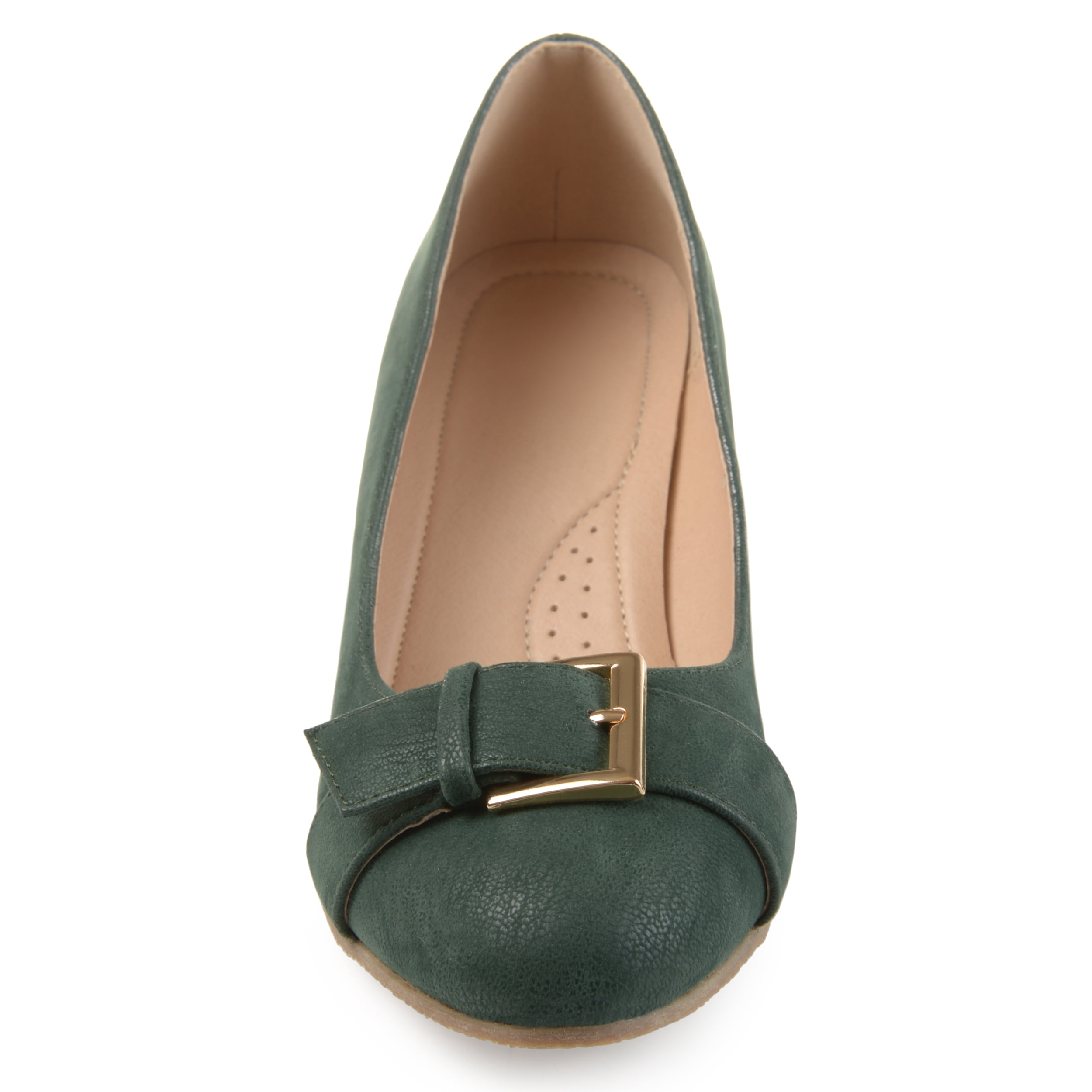 Journee Womens Graysn Comfort Insole Slip On Round Toe Wedge, Widths Available