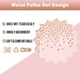 thumbnail image 5 of 100PCS Pink and Rose Gold Party Supplies Dots Tableware Set Serves 25, Rose Gold Dots Pink Paper Plates with Napkins and Plastic Forks for Birthday Wedding Christmas Cocktail Party Baby Shower, 5 of 6