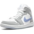 thumbnail image 4 of Women's Air Jordan 1 Mid White/Aluminum-Wolf Grey (BQ6472 105) - 7.5, 4 of 5