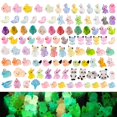 thumbnail image 1 of Mini figuras de animales que brillan en la oscuridad jrootouh, paquete de 110, 1 of 7