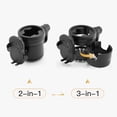 thumbnail image 5 of Gromast Universal Stroller Cup Holder with Phone Holder, 3-in-1 Detachable Drink Holder 360° Rotatable, Adjustable Cup Holder for Stroller Wheelchair Bike Walker Scooter - Black, 5 of 10
