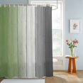 thumbnail image 4 of Shower Curtains for Bathroom, Sage Green Gray Ombre Waterproof Fabric Shower Curtain, Vintage Country Wooden Decorative Bathroom Curtain for Bathtub, 36"x72", No Hooks Included, 4 of 9
