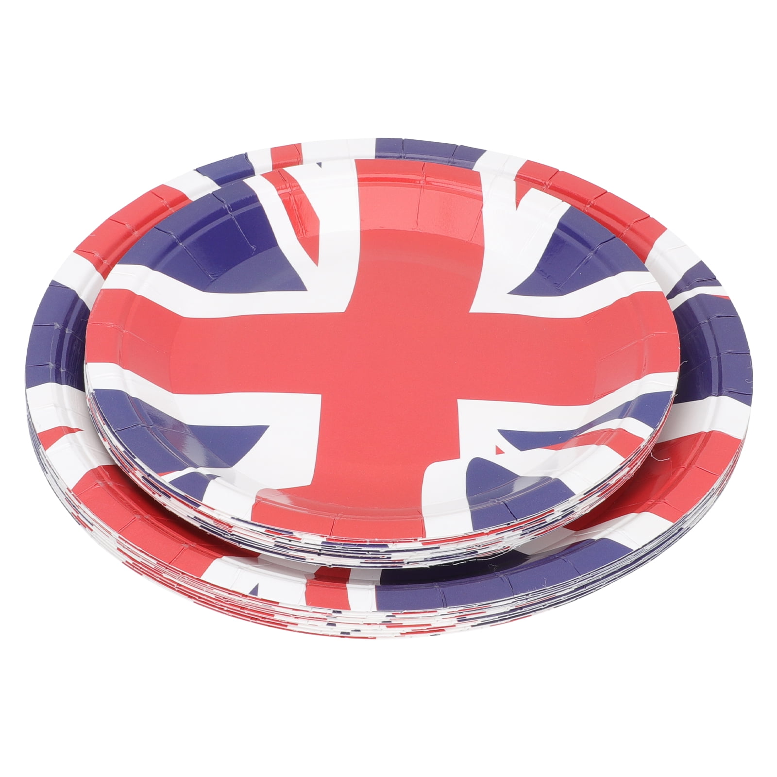 NUOLUX Plates Party Jack Union Paper Flag Uk Jubilee Tableware Supplies