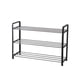thumbnail image 1 of Estante para zapatos Organizador de estante para almacenamiento de zapatos de múltiples capas Soporte de acero de metal para el hogar, 3 capas largas Methold HA003465-02, 1 of 7