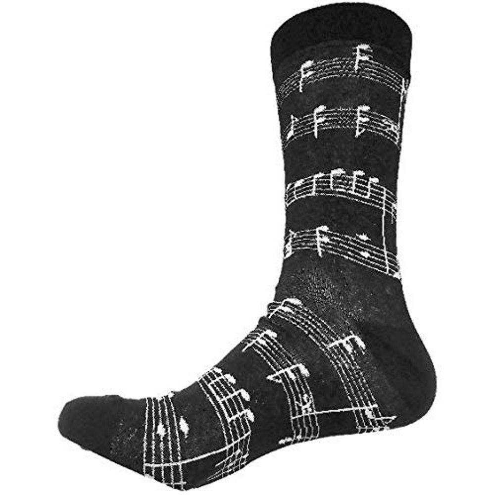 Bubblefast Men's Music Notes Socks, 1Pack