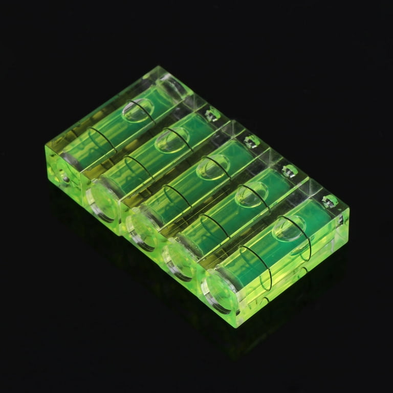 5 Pezzi Mini Bubble Spirit Level 15 X 15 X 40MM Acrilico Mini