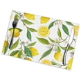 thumbnail image 1 of CDLYDCA Set de Sets de Table pour Table à Manger avec Motif Floral Citron 6 Fruits dans Accessoires de Cuisine, 1 of 6