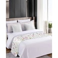 thumbnail image 4 of Xipuska Spring Floral Bed Runners for King Size Bed, Decorative Bed Throws for Foot of Bed, Summer Farmhouse Botanical Blossom Bed Runner Sofa Throw Bedding Scarf Protector Slipcover/Hotel, 4 of 6