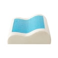 thumbnail image 3 of Almohada de gel con espuma viscoelástica y núcleo de rebote lento, almohada cervical individual para hombres y mujeres, almohada cervical para estudiantes, 3 of 5