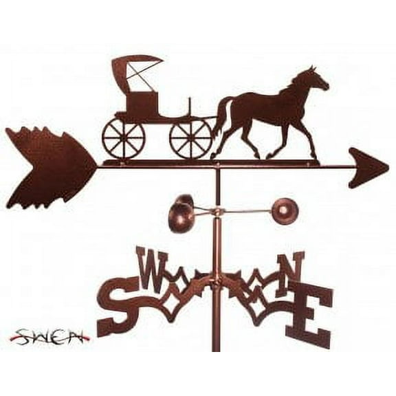 HORSE AND BUGGY CARRIAGE Garden Weathervane
