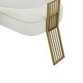 thumbnail image 4 of Pemberly Row Transitional Fabric Dining Chair, Cream/Gold (Set of 1), 4 of 6