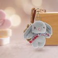thumbnail image 4 of Plush Rabbit Pendant Hanging Keychain Lovely Doll Key Ring Creative Pendant, 4 of 7