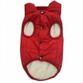 thumbnail image 4 of GASTROPOD 1Pc Waterproof Pet Dog Jacket Windproof Small Dog Vest 2 Layers Fleece Lined Warm Dog Sweaters Soft Pet Apparel Small Dog Winter Coat and Cat Sweater for Puppy Winter Cold Weather, 4 of 7