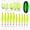 10pcs Glow Color, variant on Fishing Lures,Fishing Spoons, Colorful Casting Fishing Spinner Hard Baits Tackle Single Hook for Trout Bass Salmon Freshwater Saltwater with Metal Hooks