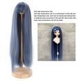 thumbnail image 3 of Doll  With Bangs Synthetic Hair For 18.5 21cm Head Circumference Elastic Mesh High Temperature Silk Easy To Use, 3 of 8