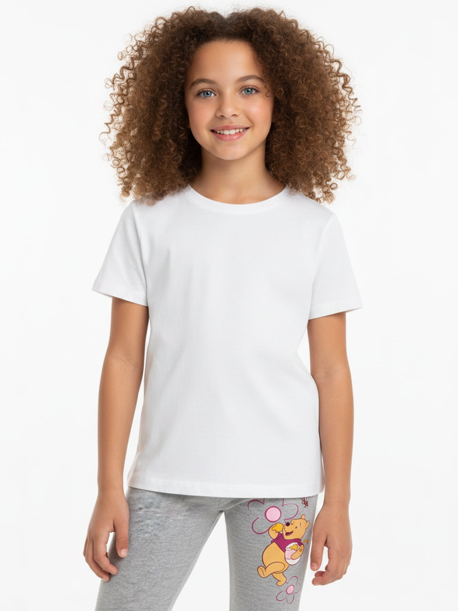 Winnie the Pooh Girls' Good Spring Graphic Leggings, Sizes 4-16