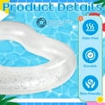 thumbnail image 3 of Heart Pool Float 47.3 x 39.4 Inch Inflatable Swim Rings Heart Shaped Bachelorette Pool Rings Glitter Swimming Pool Float Tube Summer Water Fun Beach Party Toys for Adults, 3 of 7