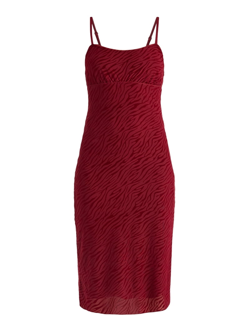 Madden NYC Womens Burnout Velvet Midi Dress, Sizes XXS-XXL