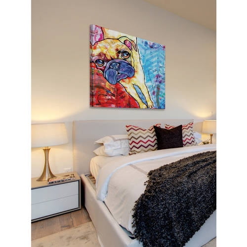 Marmont Hill - "Pug Pop Art" by Stephanie Gerace Painting Print on Wrapped Canvas