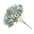 thumbnail image 3 of Flores artificiales de seda azul ultrarrealistas para fotografía, bodas y decoración del hogar, 3 of 8