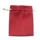 thumbnail image 1 of 10pcs Lino Yute Bolsa Bolsa de joyería Bolsas de regalo con cordón (rojo), 1 of 2