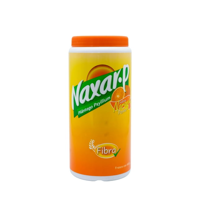 Naxar P Sabor Naranja 400 g | Plantago Psyllium | Fibra Natural | Suplemento Alimenticio