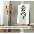 thumbnail image 5 of Induslyfe Framed Sage Green Wall Art Canvas Decor Set of 3, Boho Botanical Geometric Art Prints Posters Mid Century Modern Art, Aesthetic Floral wall art for bedroom, living room, bathroom 18x24, 5 of 7