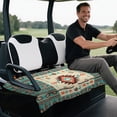 thumbnail image 5 of Uourmeti Geometric Southwest Golf Cart Seat Cover Breathable, Non-slip Golf Cart Seat Covers Fit for Club Cars, 5 of 8