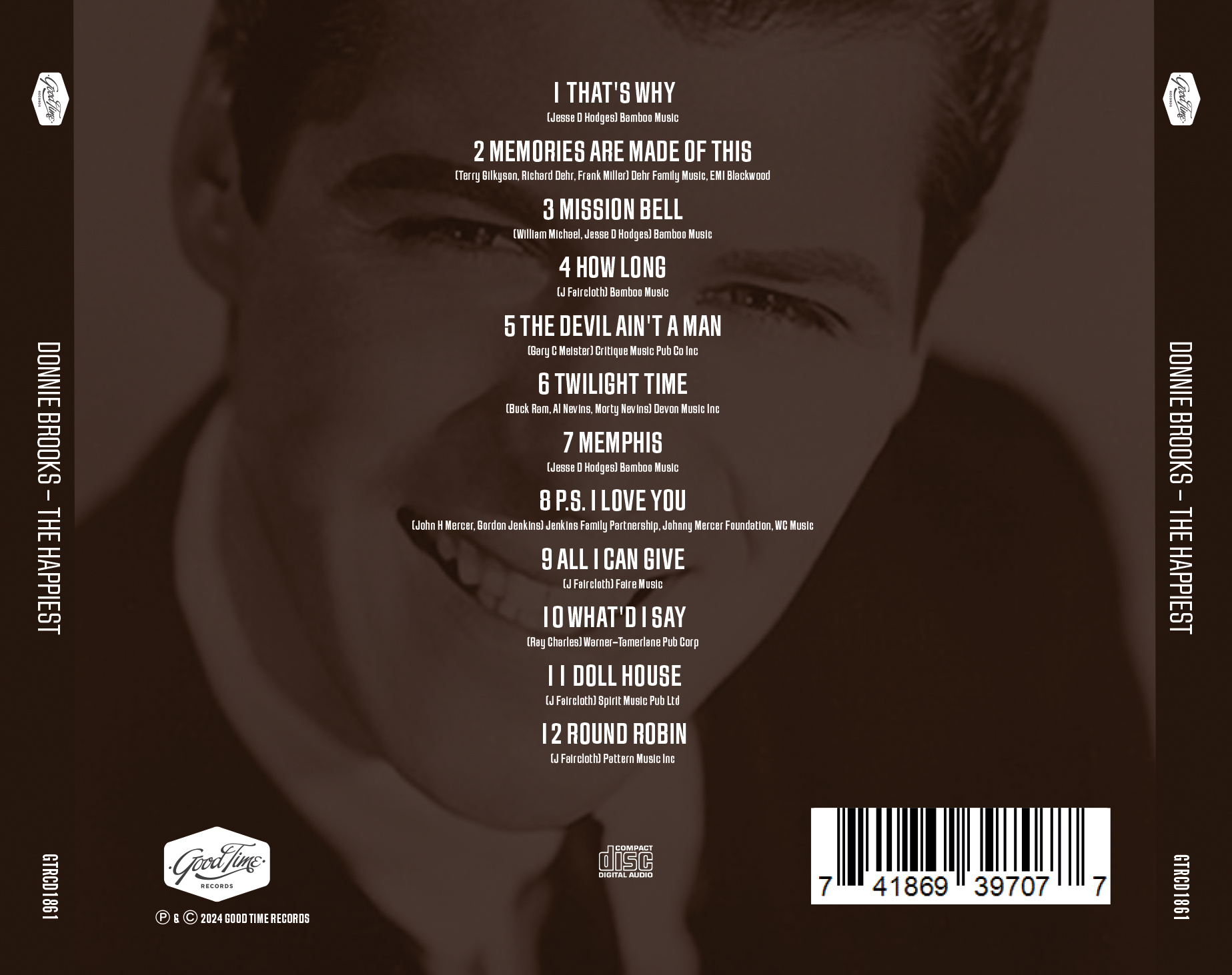 Donnie Brooks - The Happiest - Music & Performance - CD
