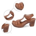thumbnail image 4 of MKLEKYY Sandalias de Plataforma para Mujer, Cómodas Sandalias Casuales Con Tiras Anchas, Transpirables, Con Punta Abierta, para Caminar En La Playa, Verano, Primavera y Otoño., 4 of 4
