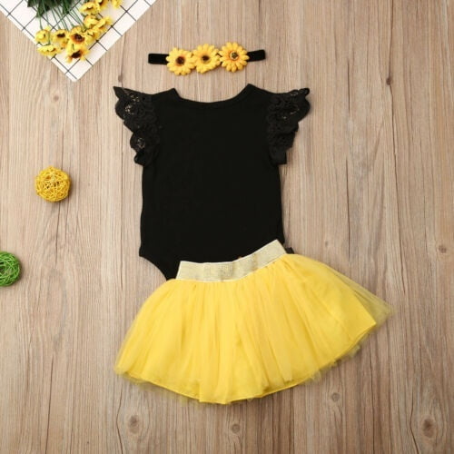 sunflower 1st birthday outfit