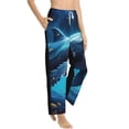 thumbnail image 2 of Balery Colorful Ocean Whale print Women's Pajama Pants,Ultra Lightweight Pjs,Lounge Pant-Small, 2 of 9