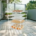 thumbnail image 4 of Stackable 6 Layer Sweater Drying Rack Laundry Clothes Mesh Net Dryer Stand Green, 4 of 22