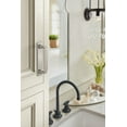 thumbnail image 2 of Amerock Ladera 3-3/4 inch (96mm) Center-to-Center Rectangle Satin Nickel Cabinet Pull Backplate, 2 of 5