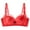 Womens Bras Clearance Red, variant on BSDJILFG Plus Size Lace Bras for Women Full Coverage Satin Silk Large Bust Solid Color Breathable Everyday Bra ,S-2XL