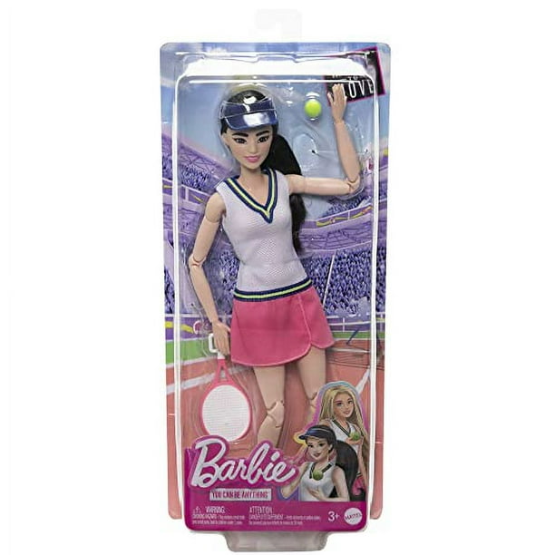 Barbie Doll Accessories, Career Tennis Player Doll with Racket - Main Image