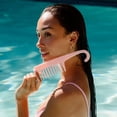 thumbnail image 2 of Gimme Beauty - Pink Detangling Shower Comb With Grip Handle - Wide Tooth Comb Great for Wet Brushing & Untangling Curls - Big Comb Easily Distributes Hair Care Products for Dry & Wet Hair (1 Count), 2 of 7