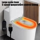 thumbnail image 3 of Asiento de inodoro con calefacción verde, USB de invierno con regulación de temperatura, mullido, lavable, para el hogar, termostato de calefacción rápida, 3 of 6