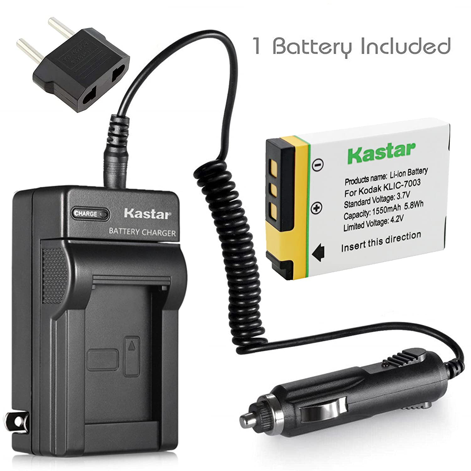 Wasabi Power Battery Charger for GE E1050TW