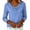 Blue, variant on Active Tops Women Elegant Eyelet Knit Top for Everyday and Long Sleeve Neck Blouse with Soft Texture for Spring and Fall Blue L