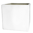 thumbnail image 1 of Maceta de Fibra de Vidrio FibraFormas Mod. Cubo 40cm Blanco, 1 of 5