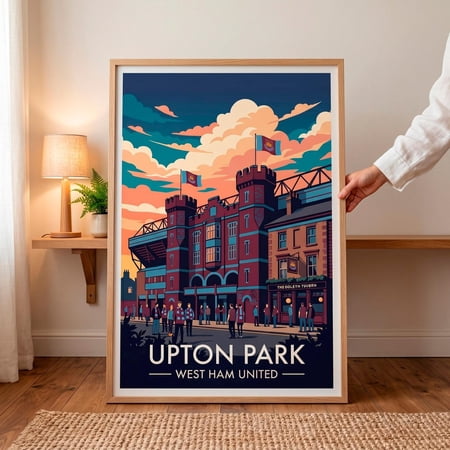 Upton Park Poster West Ham United Print Boleyn Ground Art Retro Football Stadium Wall Art Hammers Fan Gift Man Cave Decor Upton Park Poster West Ham United Print Boleyn Ground Art Retro Football Stadium Wall Art Hammers Fan Gift Man Cave Decor