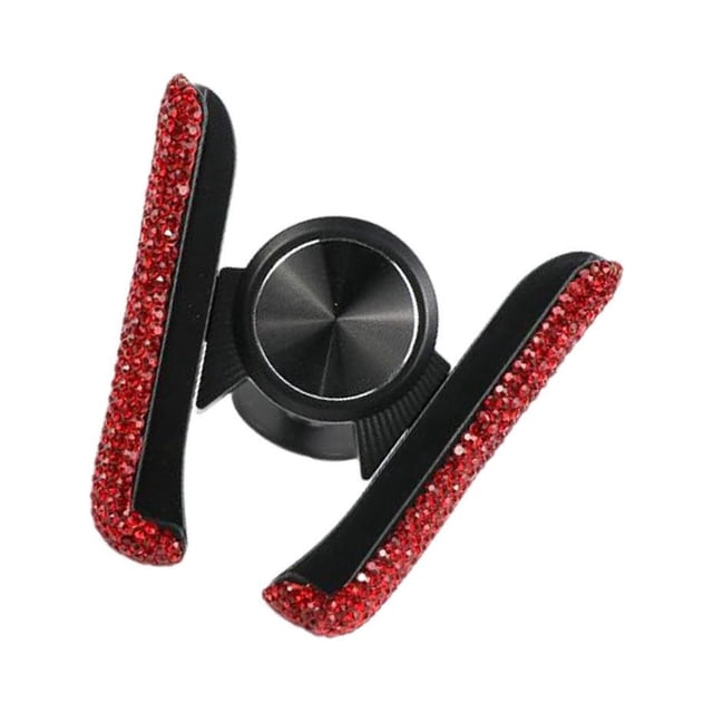 Becaristey Fashionable Car Phone Holder Decorative Interior Clip for Phone Pad Red 3.35 Inchx3.35 Inch 1Set