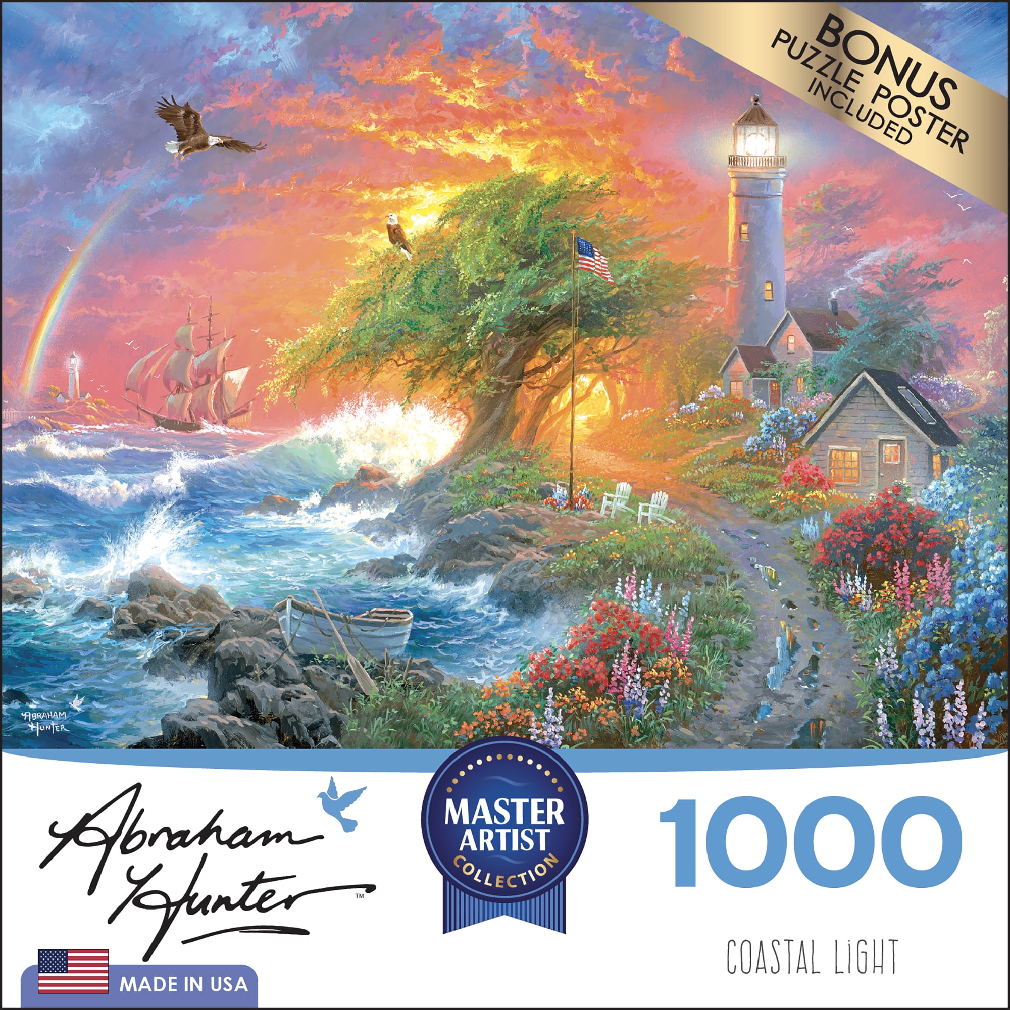 Cra-Z-Art Abraham Hunter 1000-Piece Coastal Light Adult Jigsaw Puzzle