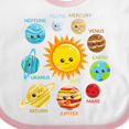 thumbnail image 4 of Inktastic Cute Planets, Solar System, Space, Cosmos, Galaxy Boys or Girls Baby Bib, 4 of 4