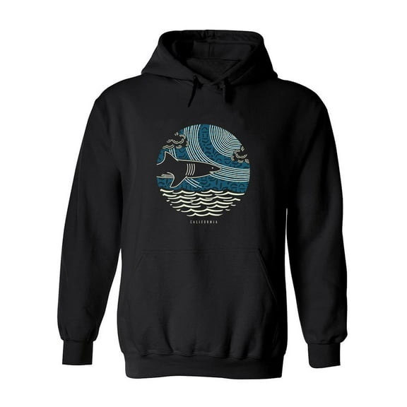California Shark Hoodie Men -Image by Shutterstock, Male Medium