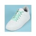 thumbnail image 2 of INSPIRE CHIC Unisex Solid Color Flat 0.4'' Wide Ribbon Shoelaces 2 Pairs 80cm/31.5" Turquoise, 2 of 6