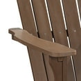 thumbnail image 5 of PolyTEAK Adirondack Chair, Premium Weather Resistant Poly Lumber, Outdoor Patio Furniture, Up to 300 lbs, Plastic Adirondack Chairs for Porches, Decks, and Pool Side, Element Collection, Brown, 5 of 9