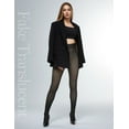 thumbnail image 4 of Fleece Lined Tights Footless Women Sheer Warm Pantyhose Leggings Toeless Fake Translucent Thermal Thick Winter No Feet Tights, 4 of 7