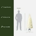 thumbnail image 3 of LuxenHome 5Ft Holiday Slim Artificial Pampas Grass Tree in Natural Ivory, 3 of 8